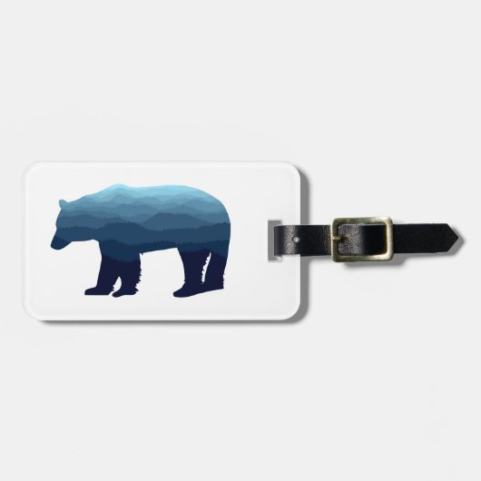 ベアーブルーフォレストマウンテンズ ラゲッジタグ (正面横)