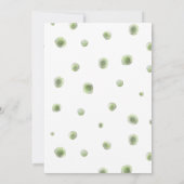 ベアーブルーフローラグリーナリーバプティスガール招待状 招待状 (裏面)