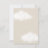 ベアーブルーボーイ冬のベビーシャワー 招待状 (裏面)