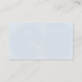 ベアーブルー冬の赤ちゃんシャワーおむつラッフルカード エンクロージャーカード (裏面)