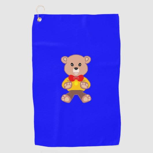 ベアーブルー ゴルフタオル (正面)