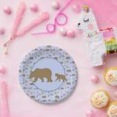 ベアープレート男の赤ちゃんベビーシャワーまたはパーティー ペーパープレート (パーティー)