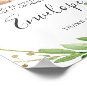 ベアーベイビーシャワーアドレス封筒サイン ポスター (角)