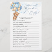 ベアーベイビーシャワーゲームどのくらいパパを知っている (正面)