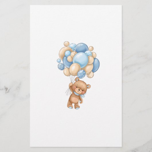 ベアーベイビーシャワーゲームどのくらいパパを知っている (裏面)