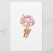 ベアーベイビーシャワーゲームどのくらいパパを知っている (裏面)