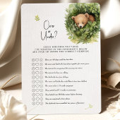 ベアーベイビーシャワーゲームのオーバーまたはダウン? 招待状