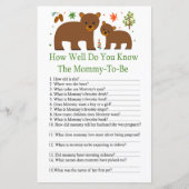 ベアーベイビーシャワーゲームをどれだけ知っているか (正面)