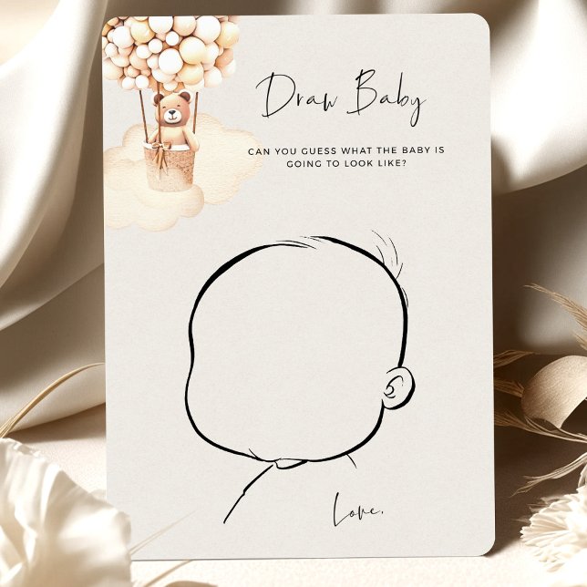 ベアーベイビーシャワーゲームドローベビー (クリエイターアップロード済み)
