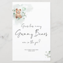 ベアーベイビーシャワーゲーム – いくつかを推測