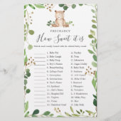 ベアーベイビーシャワー妊娠どのように甘いゲーム (正面)