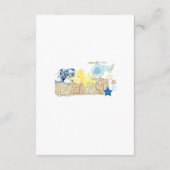 ベアーベイビーシャワー少年のベビー エンクロージャーカード (裏面)