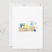 ベアーベイビーシャワー少年 招待状 (裏面)