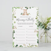 ベアーベイビーシャワー彼らはゲームカードの年齢 (スタンド正面)