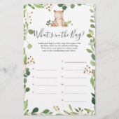 ベアーベイビーシャワー推測バッグゲーム (正面)