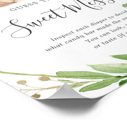 ベアーベイビーシャワー甘い混乱を推測 ポスター (角)