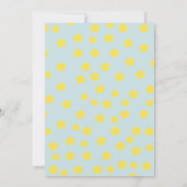 ベアーベッドオンクラウドベビーシャワー招待状 招待状 (裏面)