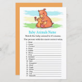ベアーベビーアニマルズネームゲーム (正面/裏面)