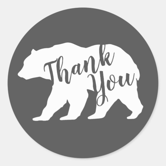 ベアーベビーシャワーウッドランドロッジ ラウンドシール (正面)