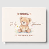 ベアーベビーシャワーゲストブック |署名ゲストブック ゲストブック (正面)