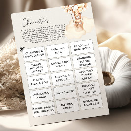 ベアーベビーシャワーゲームキャラクター