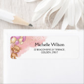 ベアーベビーシャワー差出人住所ラベル ラベル (インサイチュ)