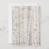 ベアーベビーシャワー招待状素朴ウッドランド 招待状 (裏面)