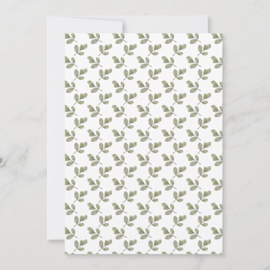 ベアーベビーシャワー招待状 招待状 (裏面)