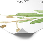 ベアーベビーシャワー歓迎サイン ポスター (角)