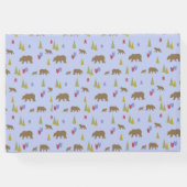 ベアーベビーシャワー男の赤ちゃん向けゲストブック ゲストブック (裏面)