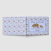 ベアーベビーシャワー男の赤ちゃん向けゲストブック ゲストブック (全面)