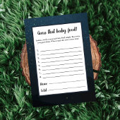 ベアーベビー食べ物ベビーシャワーゲーム 招待状