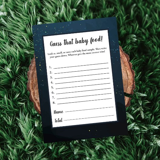 ベアーベビー食べ物ベビーシャワーゲーム 招待状