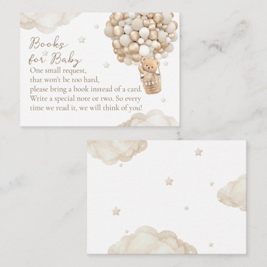 ベアーベ男女兼用ビーシャワー予約リクエスト エンクロージャーカード (正面/裏面)