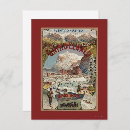 ベアーホテルプロモーションポスターの表示 ポストカード (正面/裏面)