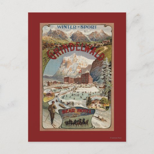 ベアーホテルプロモーションポスターの表示 ポストカード (正面)