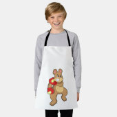 ベアーボクシングボクシング手袋 エプロン (着用した状態)