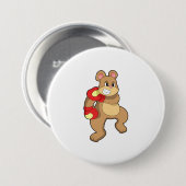 ベアーボクシングボクシング手袋 缶バッジ (正面&裏面)