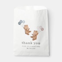 ベアーボーイ女の子ツインズ – 1st誕生日 – 