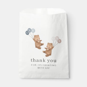 ベアーボーイ女の子ツインズ – 1st誕生日 –  フェイバーバッグ