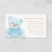 ベアーボーイ赤ちゃんシャワーブックベビーエンクロージャカード エンクロージャーカード (正面)