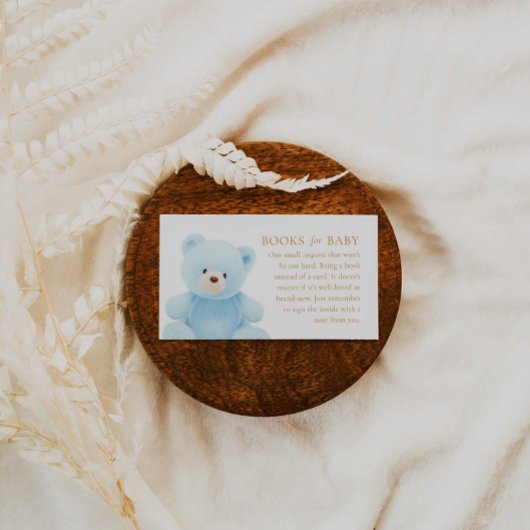 ベアーボーイ赤ちゃんシャワーブックベビーエンクロージャカード エンクロージャーカード
