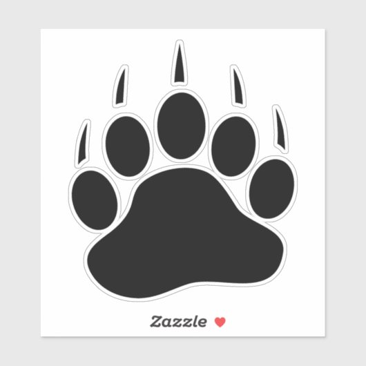 ベアーポーステッカー。 シール (シート)