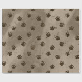 ベアーポープリントパターン ラッピングペーパー (フラット)