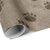 ベアーポープリントパターン ラッピングペーパー (ロールコーナー)