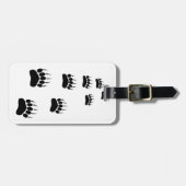 ベアーポープリント荷物タグ ラゲッジタグ (正面横)