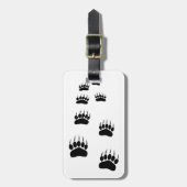 ベアーポープリント荷物タグ ラゲッジタグ (正面縦)