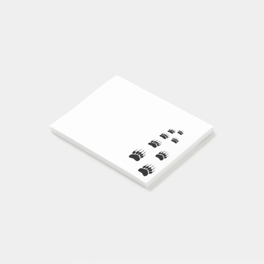 ベアーポープリント ポストイット (アングル)