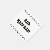 ベアーポープリント、メッセージを追加！ スタンダードカクテルナプキン (角)