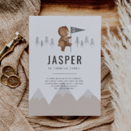 ベアーマウンテンズサード誕生日招待状 招待状